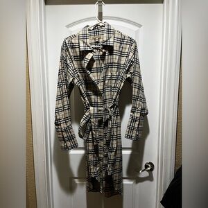 BURBERRY Soft Fawn IP COTTON BELTED DRESS us4